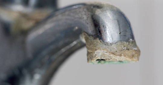 hard water buildup